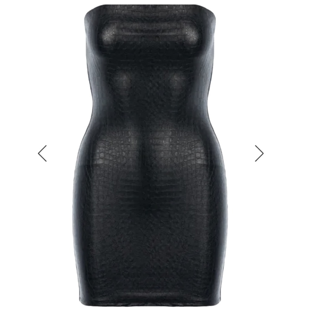 COPY - Naked Wardrobe Croc Strapless dress